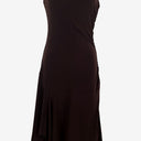 Second-Hand - Events Chic Brown Drop Waist Evening Dress Size S - SwapUp
