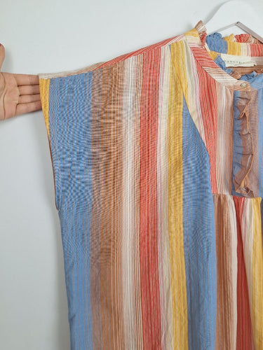 Second-Hand - Nancybird Beach House Striped Box Cut Blouse Size 20 - SwapUp