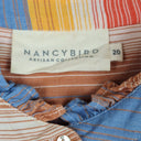 Second-Hand - Nancybird Beach House Striped Box Cut Blouse Size 20 - SwapUp