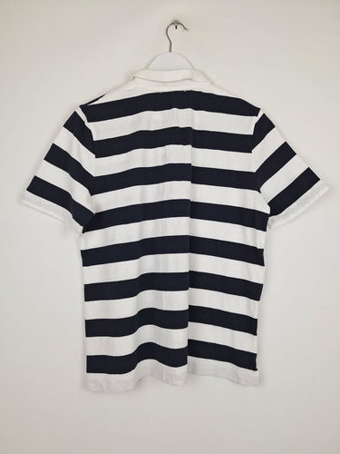 Second-Hand - Trenery Classic Sport Striped Polo Shirt Size XL - SwapUp