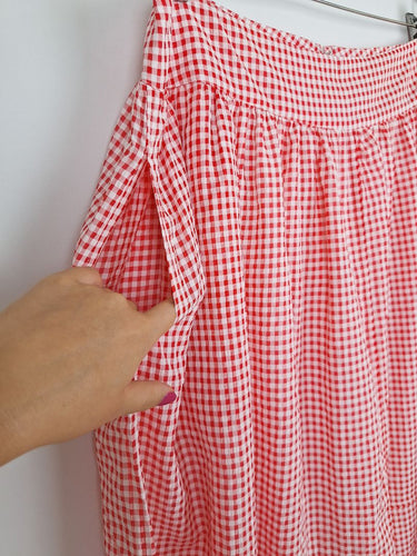Second-Hand - Sorority Classic Summer Picnic Plaid Skirt Size 18 - SwapUp