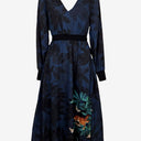 Second-Hand - Ted Baker Jungle Jewel V Neck Midi Dress Size 6 - SwapUp