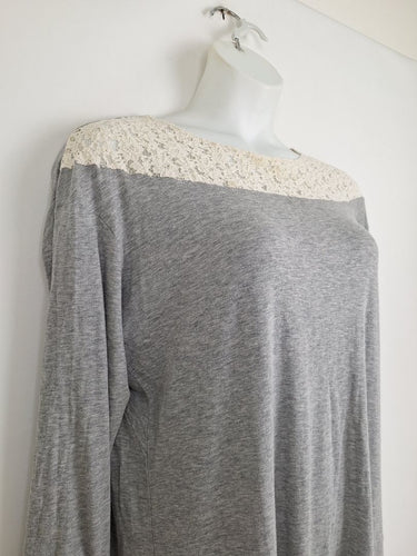 Second-Hand - Y's Crochet Lace Top Jersey Dress Size M - SwapUp