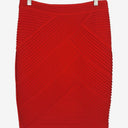 Second-Hand - Catherine Malandrino Red Crossover Pencil Skirt Size M - SwapUp