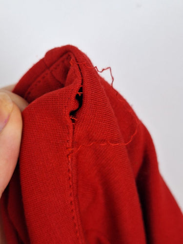Second-Hand - Catherine Malandrino Red Crossover Pencil Skirt Size M - SwapUp