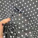 Second-Hand - Laura Ashley Polka Dot Godet Slip Skirt Size M - SwapUp