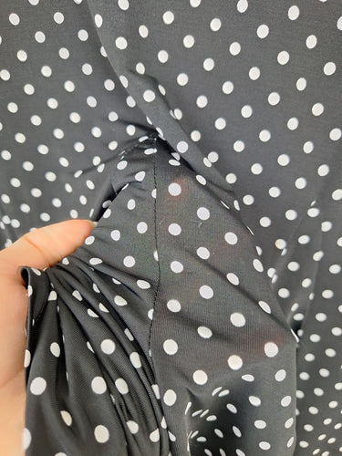 Second-Hand - Laura Ashley Polka Dot Godet Slip Skirt Size M - SwapUp