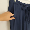 Second-Hand - Minimum Navy Everyday Tie Waist Pants Size 12 - SwapUp
