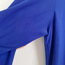 Second-Hand - Leina Broughton Indigo Boat Neck Cinched Waist Top Size 10 - SwapUp