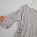 Second-Hand - Marni Light Grey Boat Neck Drop Sleeve Top Size 12 - SwapUp