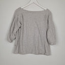 Second-Hand - Marni Light Grey Boat Neck Drop Sleeve Top Size 12 - SwapUp