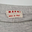 Second-Hand - Marni Light Grey Boat Neck Drop Sleeve Top Size 12 - SwapUp