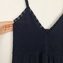 Second-Hand - Assorted Brands Dainty Knitted Navy Tank Top Size M - SwapUp