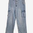 Second-Hand - Witchery Straight-Leg Light Wash Cargo Jeans Size 12 - SwapUp