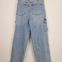 Second-Hand - Witchery Straight-Leg Light Wash Cargo Jeans Size 12 - SwapUp