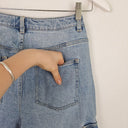 Second-Hand - Witchery Straight-Leg Light Wash Cargo Jeans Size 12 - SwapUp