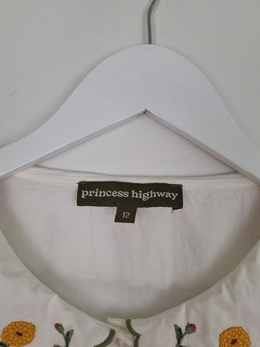 Second-Hand - Princess Highway Sweet Peter-Pan Collar Shirt Size 12 - SwapUp