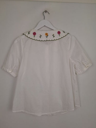 Second-Hand - Princess Highway Sweet Peter-Pan Collar Shirt Size 12 - SwapUp