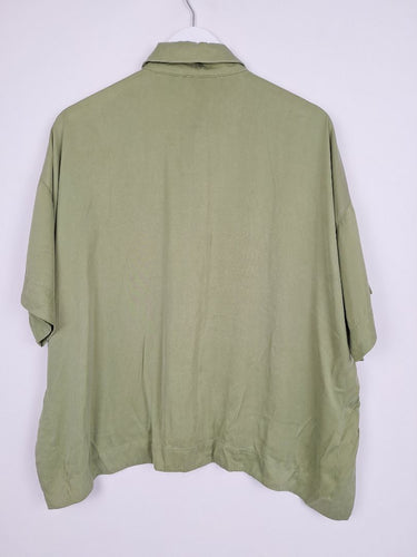 Second-Hand - Country Relaxed Muted Olive Shirt Size 12 - SwapUp