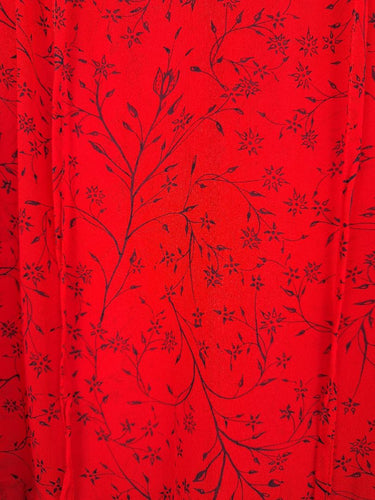 Second-Hand - Seed Crimson & Vine Sheer Blouse Size 10 - SwapUp