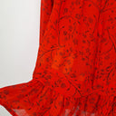 Second-Hand - Seed Crimson & Vine Sheer Blouse Size 10 - SwapUp