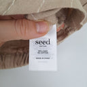 Second-Hand - Seed Mocha Stripe Crop Shirt Size 12 - SwapUp
