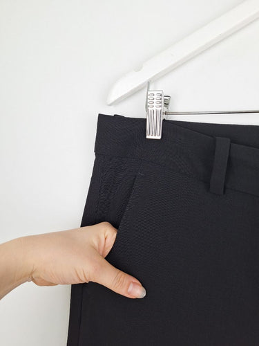 Second-Hand - Armani Collezioni Elegant Tapered Work Staple Pants Size L - SwapUp