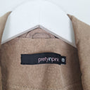 Second-Hand - pretty in pink Mocha Suede Laced Vest Size 8 - SwapUp