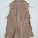 Second-Hand - pretty in pink Mocha Suede Laced Vest Size 8 - SwapUp