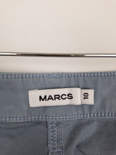 Second-Hand - Marcs Dusty Blue Slim Fit Pants Size 10 - SwapUp