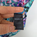 Second-Hand - Marcs Teal Mottled Floral Top Size 6 - SwapUp