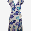 Second-Hand - Review Stretch Floral Wrap Midi Dress Size 8 - SwapUp