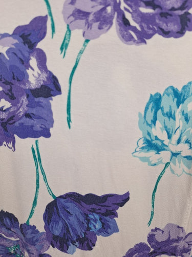 Second-Hand - Review Stretch Floral Wrap Midi Dress Size 8 - SwapUp