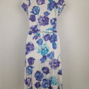 Second-Hand - Review Stretch Floral Wrap Midi Dress Size 8 - SwapUp