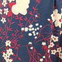 Second-Hand - Leona Edmiston Navy Faux Wrap Booms Midi Dress Size 10 - SwapUp