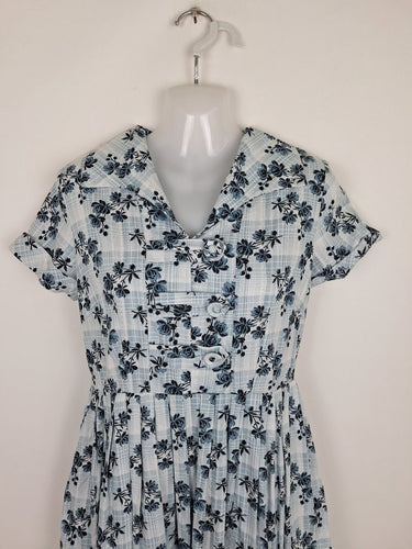 Second-Hand - Revival Button Detail Vintage Style Midi Dress Size 10 - SwapUp