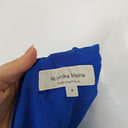 Second-Hand - Veronika Maine Electric Blue Crepe Belted Midi Dress Size 8 - SwapUp
