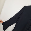 Second-Hand - Ginger & Smart Sophisticated Navy Tie Dress Size 8 - SwapUp