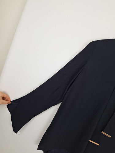 Second-Hand - Ginger & Smart Sophisticated Navy Tie Dress Size 8 - SwapUp