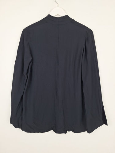 Second-Hand - Ginger & Smart Sophisticated Navy Tie Dress Size 8 - SwapUp