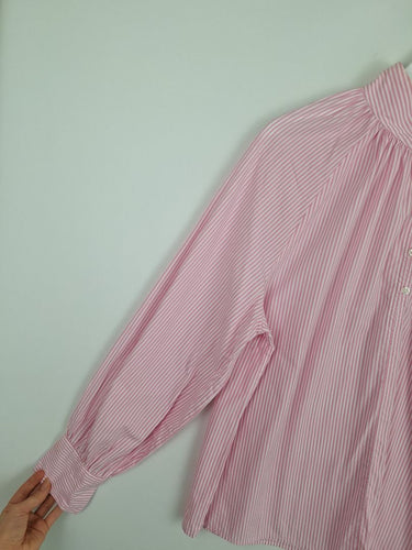 Second-Hand - Alessandra Candy Stripe Puff Shirt Size M - SwapUp