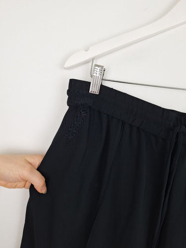 Second-Hand - Country Road Elasticated Pin Tucked Wide Leg Pants Size 14 - SwapUp