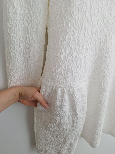 Second-Hand - Cue Snow Fitted & Flared Mini Dress Size 12 - SwapUp