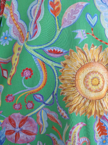 Second-Hand - Alessandra Vibrant Floaty Resort Floral Mini Dress Size S - SwapUp