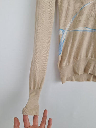 Second-Hand - TSE Cashmere Fine Knit Latte Jumper Size S - SwapUp