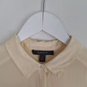 Second-Hand - Esprit Elegant Cream Sleeveless Silk Blouse Size 8 - SwapUp