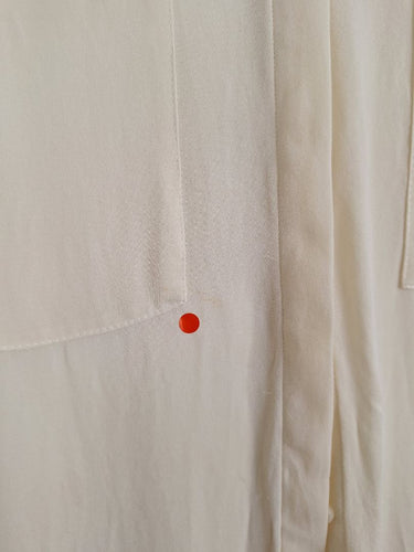 Second-Hand - Esprit Elegant Cream Sleeveless Silk Blouse Size 8 - SwapUp