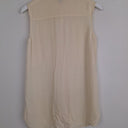 Second-Hand - Esprit Elegant Cream Sleeveless Silk Blouse Size 8 - SwapUp