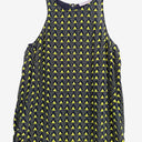 Second-Hand - Assorted Brands Geometric Silk Racer Top Size S - SwapUp