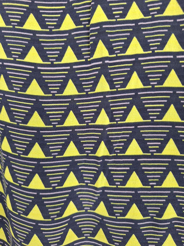Second-Hand - Assorted Brands Geometric Silk Racer Top Size S - SwapUp